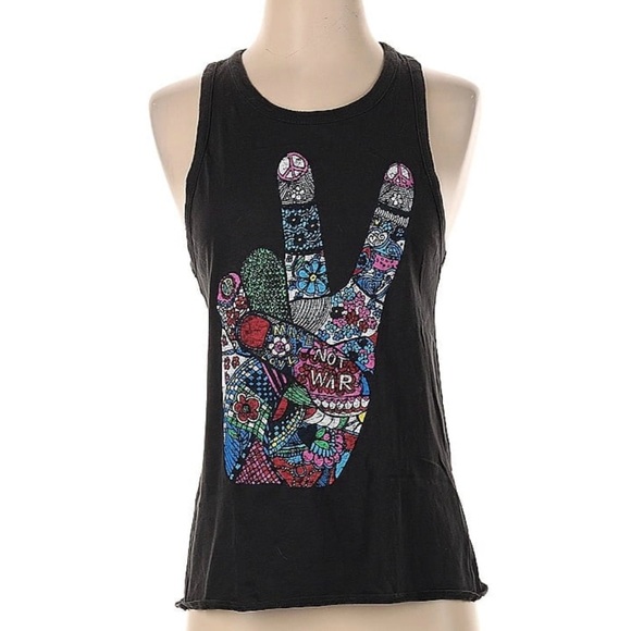 Chaser Tops - Chaser Peace Fingers Graphic Tee